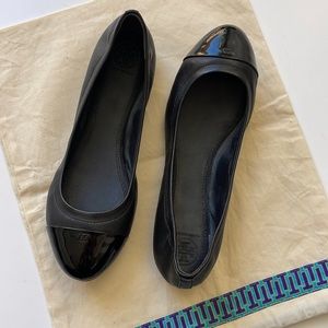 Tory Burch Black Ballet Flats